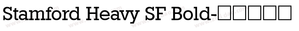 Stamford Heavy SF Bold字体转换